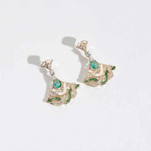 2026 Spring New Luxury Colorful Zircon Long Earrings — S925 Silver Needle, Trendy