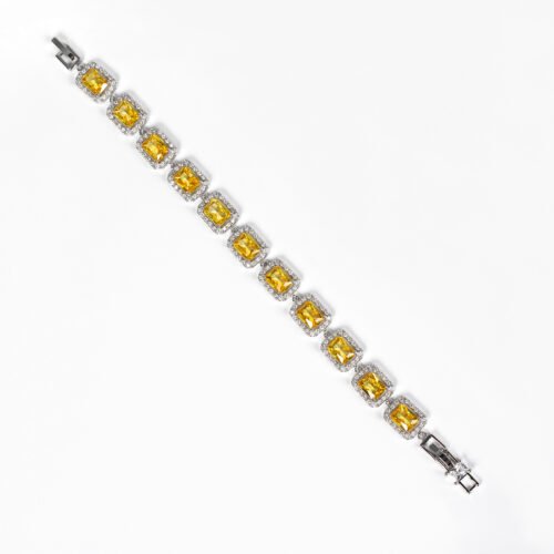 European & American Elegant Micro‑Inlaid Zircon Bracelet — Simple Luxe Wrist Jewelry for Bridal