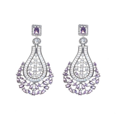 Retro Ethnic Style Full Diamond Tassel Earrings — Bohemian Fashion Personality & Temperament Design