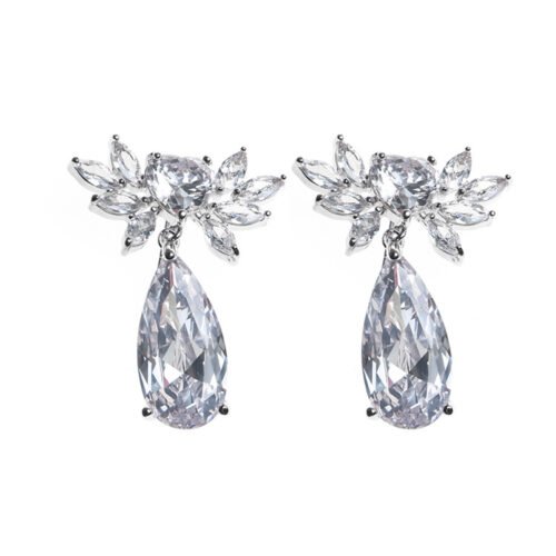 Cross‑Border Retro Simple Water Drop Love Earrings — European & American Fashion Temperament