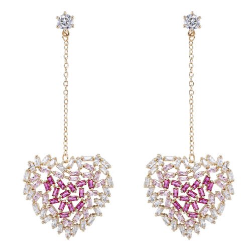 European & American Cross‑Border Heart‑Shaped Earrings for Women — 2025 New Popular