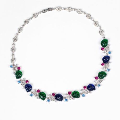 Elegant Bridal Zircon Necklace & Earrings Set – Wedding Accessories for Women