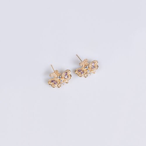 Fresh Butterfly Zircon Earrings – High‑End Elegant Fashion Jewelry