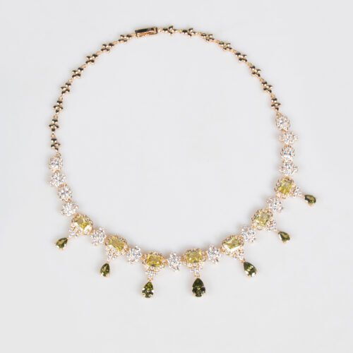 Heavy Industry Design Square Water Drop Women’s Necklace — Micro‑Inlaid