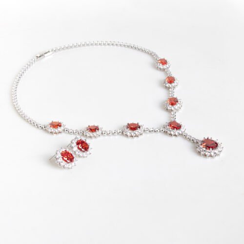 Cross‑Border Necklace & Earrings Jewelry Set — Elegant Banquet & Evening Dress