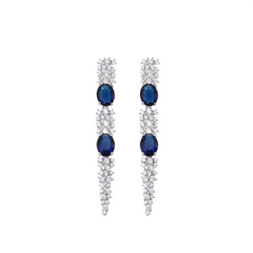 Elegant Pearl & Rhinestone Tassel Earrings – High-End Niche Socialite Style Jewelry