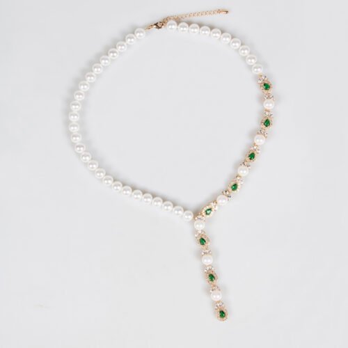 Cross‑Border Luxury Pearl & AAA Zircon Necklace & Earrings Set