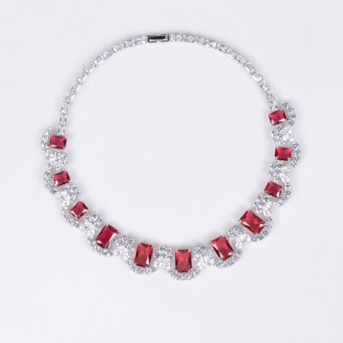 Heavy Industry High‑Grade Zircon Necklace & Earrings Set