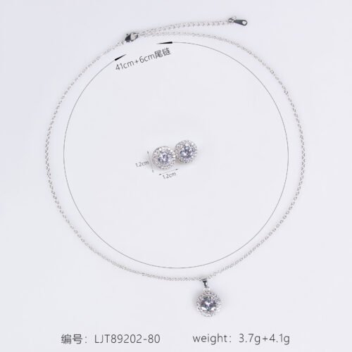 Classic Noble Fashion Light Luxury Bridal Jewelry Set