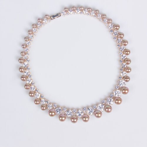 Pearl Necklace & Tassel Earrings Set – Elegant Wedding & Evening Jewelry