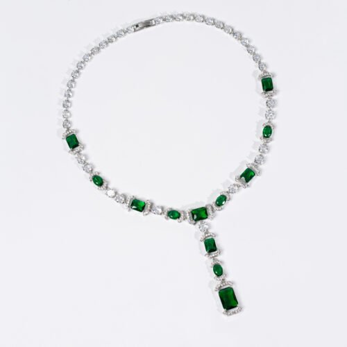 European & American Light Luxury 3A Zircon Necklace — S925 Sterling Silver Clavicle Chain