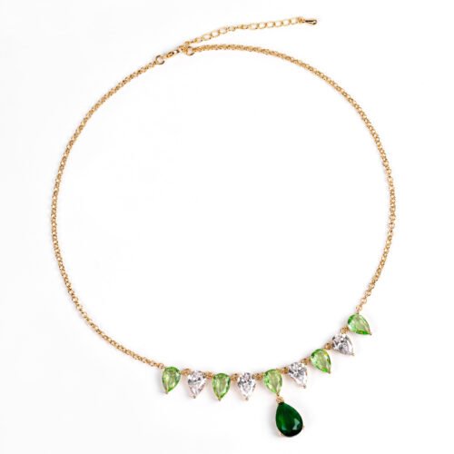 Korean‑Style High‑End Micro‑Encrusted Water Drop Dangle Earrings — Elegant Wedding