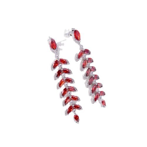 European & American Fashion Zircon 925 Tassel Earrings — Stylish Water‑Drop Tassel Diamond Earrings